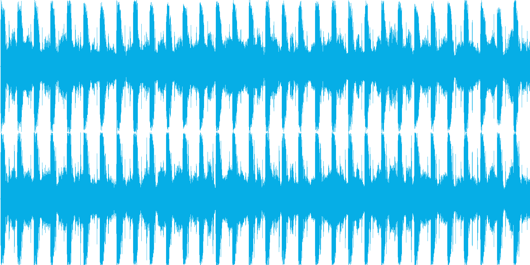 リズムを強調した楽曲です。の再生済みの波形