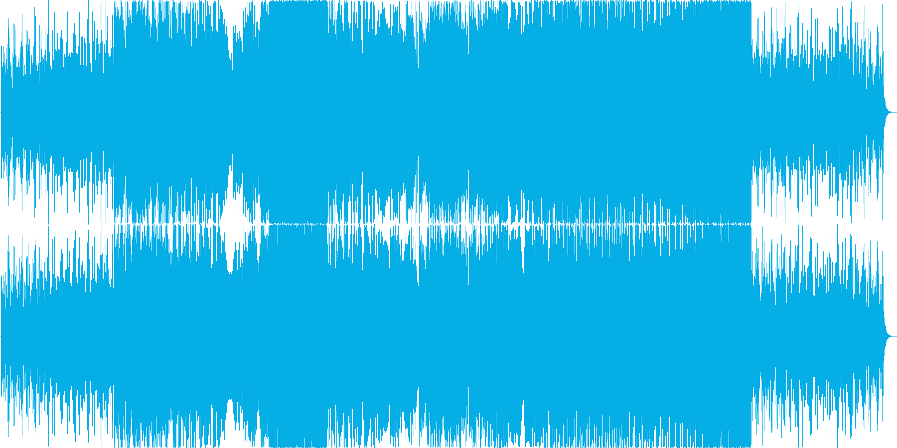 アジアンテイストな雰囲気の曲です。の再生済みの波形