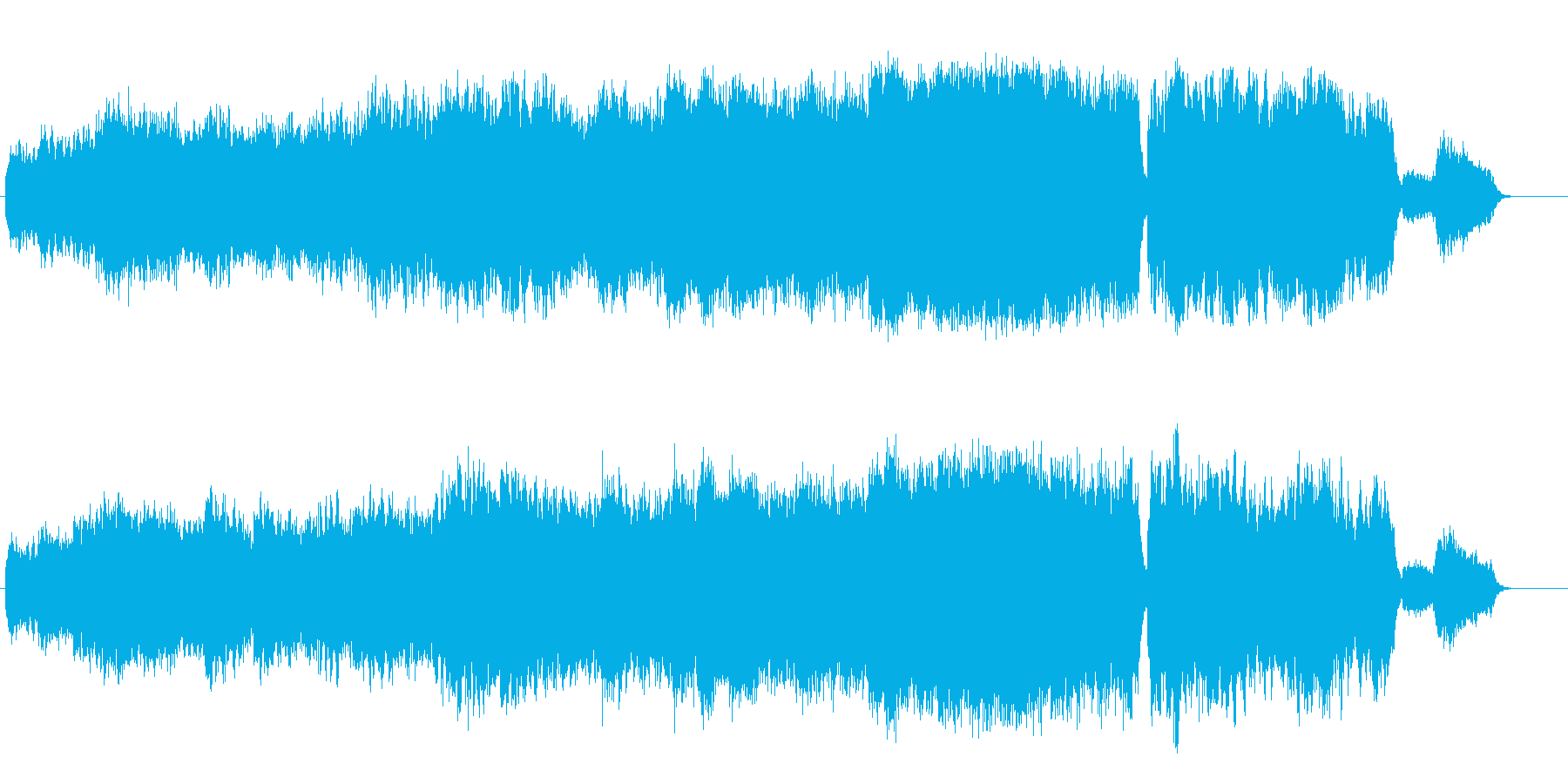 長い冬を耐えながら春を待ち続ける環境音楽の再生済みの波形