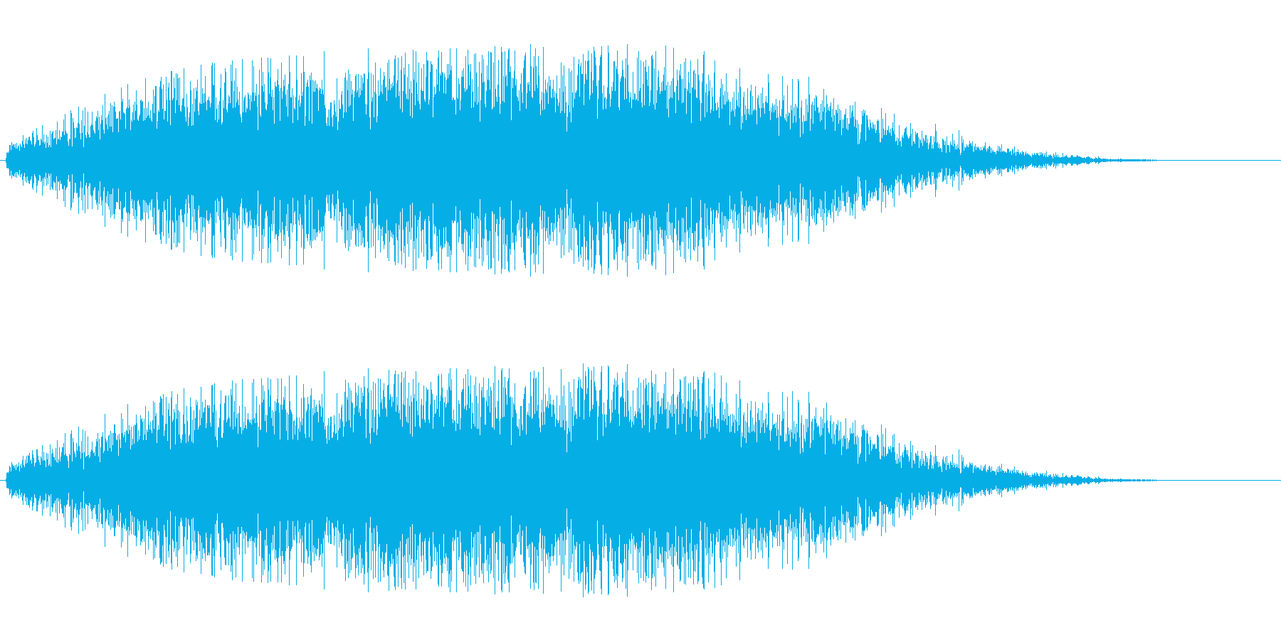 無機質な音(見えない力のはたらきなど)の再生済みの波形