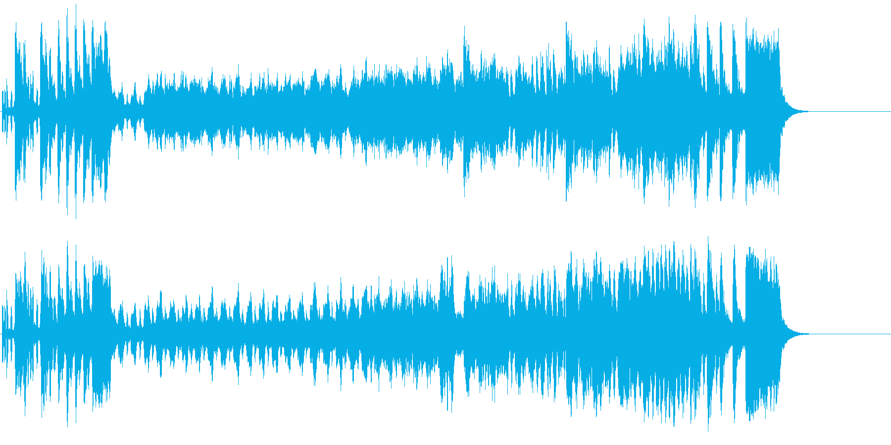 ウインナ・ワルツ風クラシック楽曲の再生済みの波形