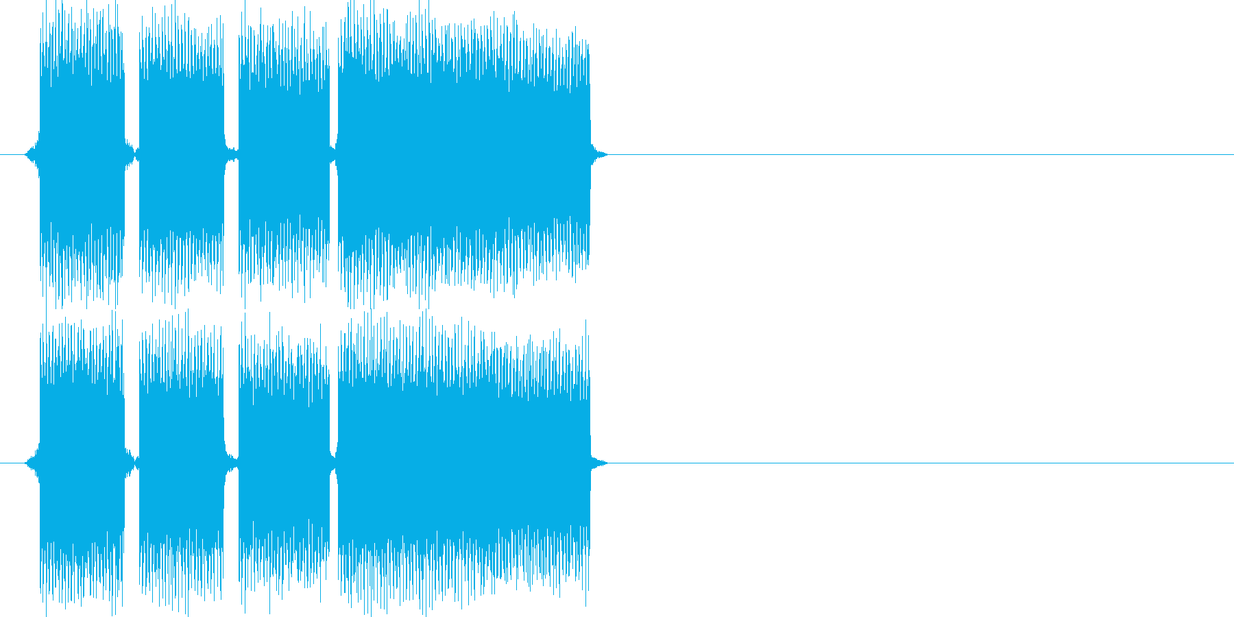 正解の時の効果音その3ですの再生済みの波形