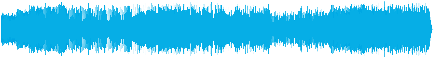 疾走感のあるロックとコミカルな曲のコラボの再生済みの波形