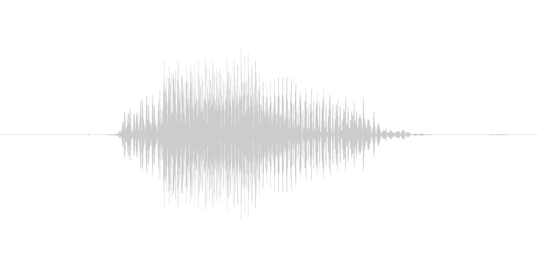 No (発音:ノー, のー、意味:いい…の未再生の波形