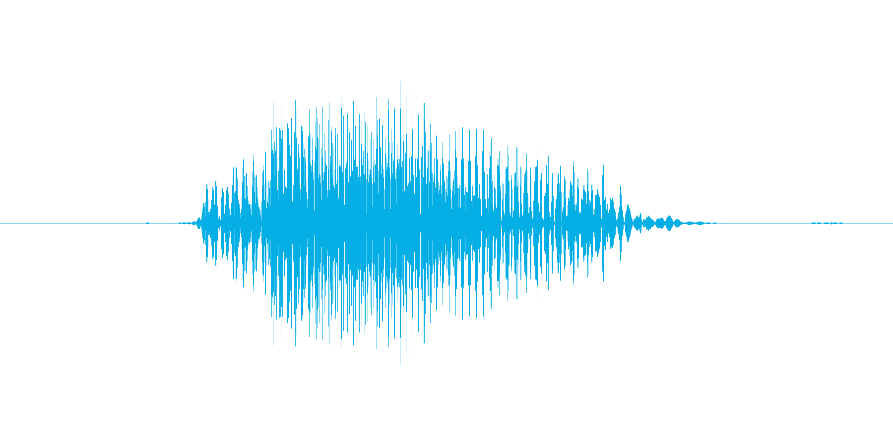 No (発音:ノー, のー、意味:いい…の再生済みの波形