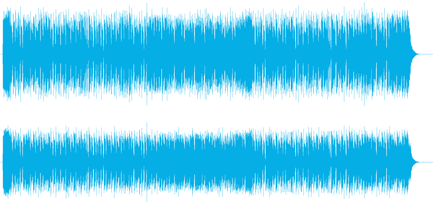 明るく楽しい鐘の音シンセサイザーサウンドの再生済みの波形