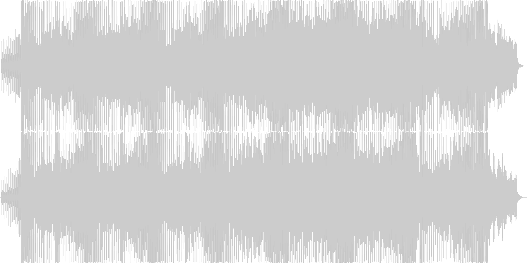 暖かい雰囲気のとてもらしいクリスマス曲の未再生の波形