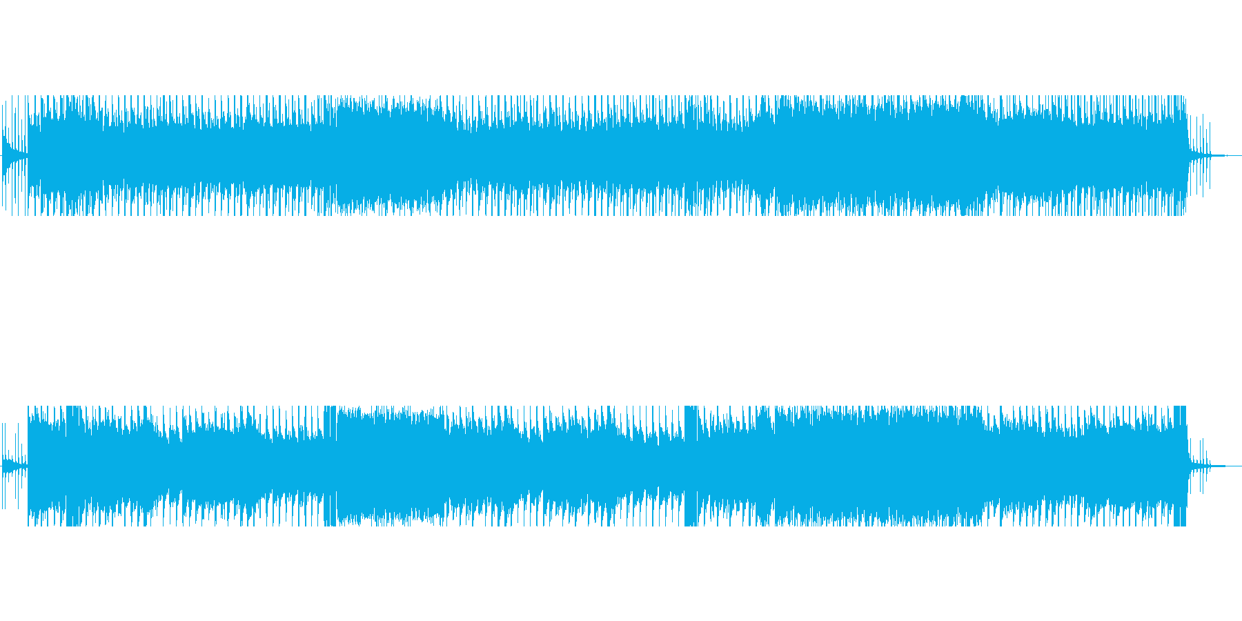 ダークファンタジーでスチームパンクな曲の再生済みの波形
