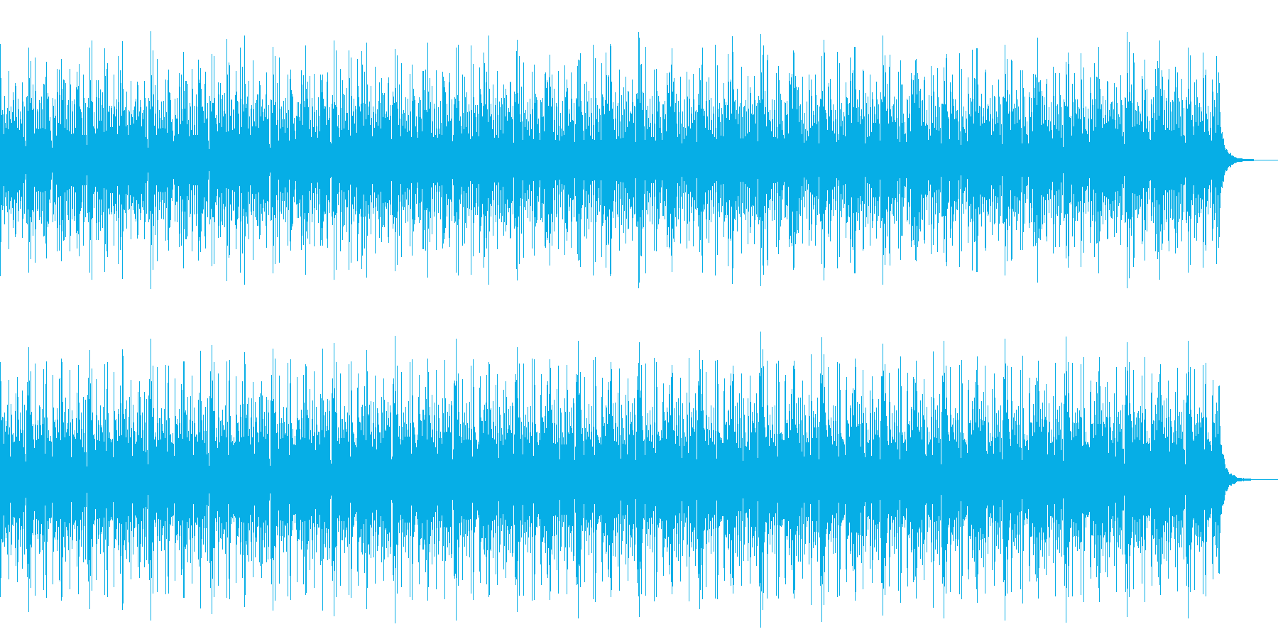リズムパートのみの再生済みの波形