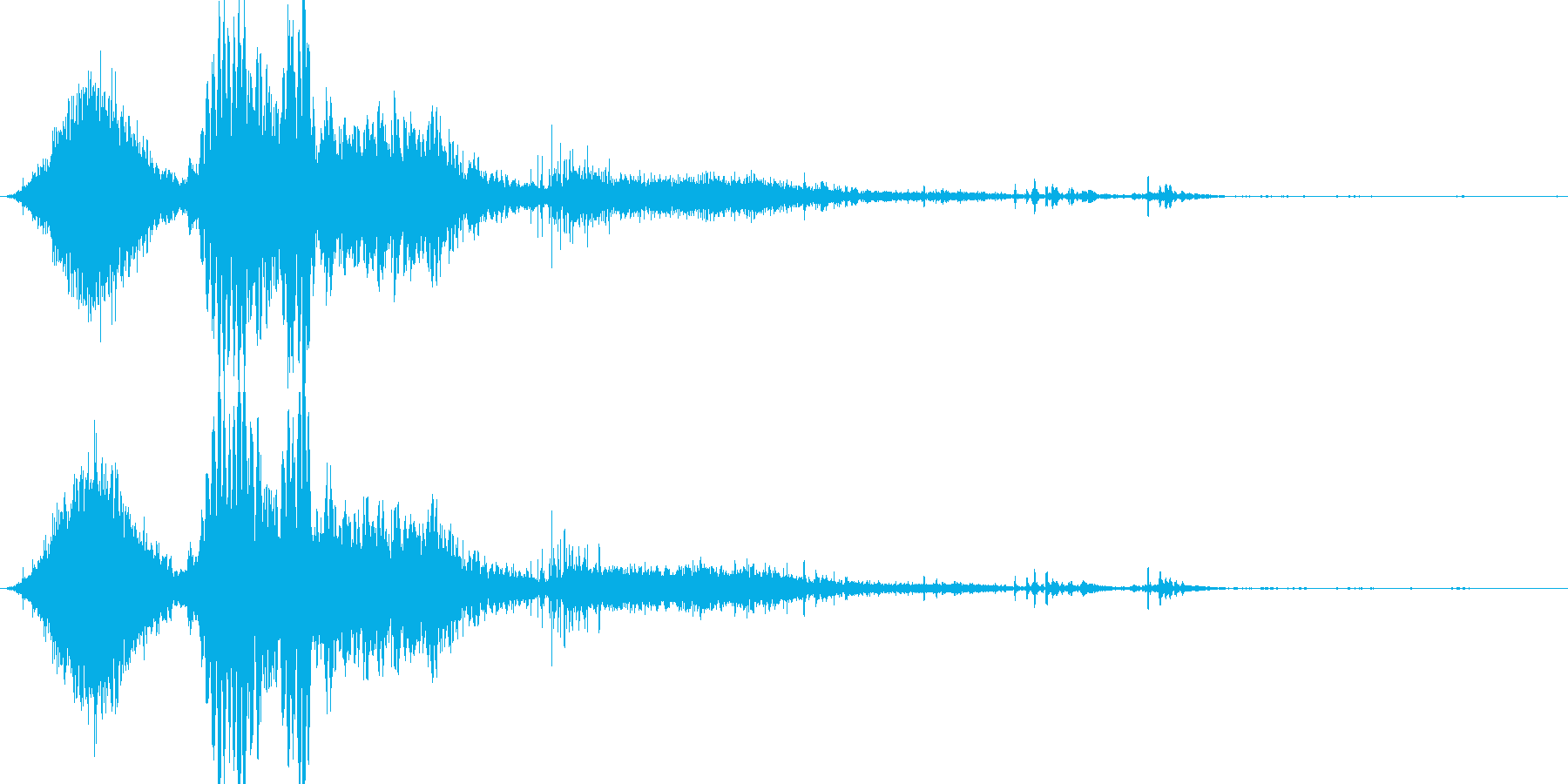 斬撃音(刀や剣で斬る/刺す効果音)10の再生済みの波形
