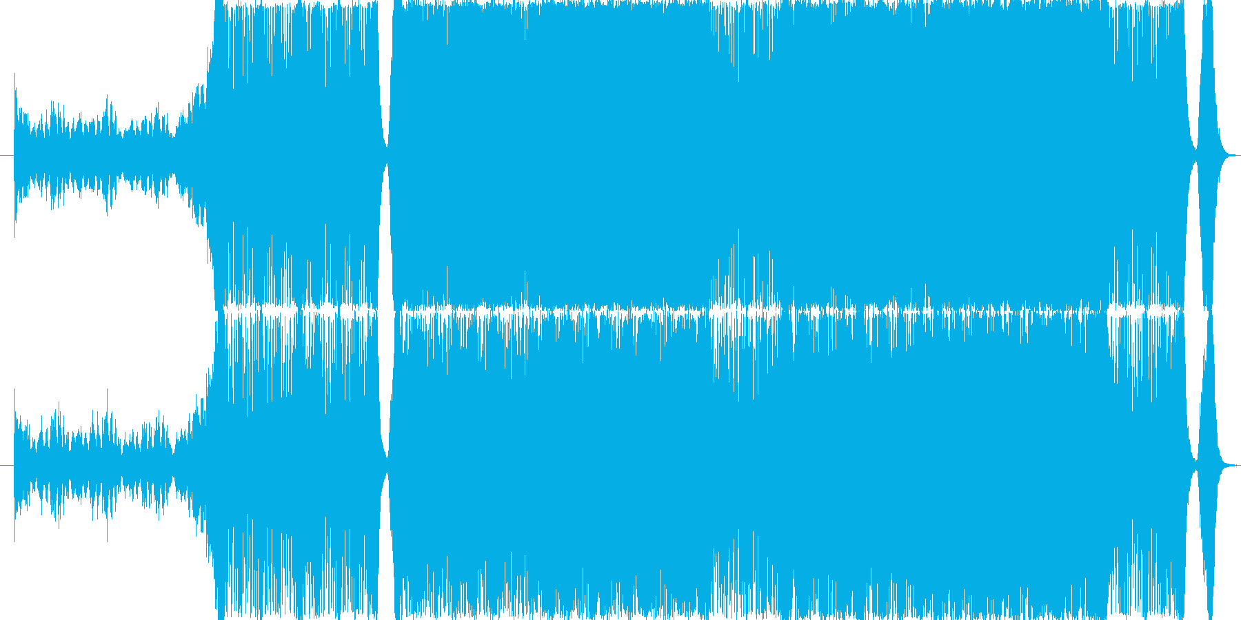 重厚で力強いファンタジーオーケストラ曲の再生済みの波形