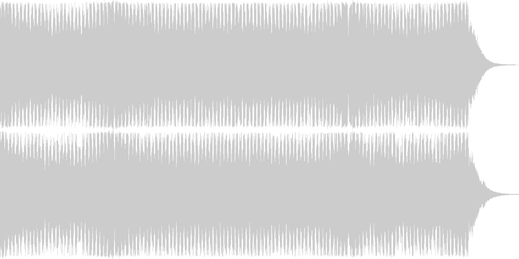 4打ちのトランス系EDMの未再生の波形