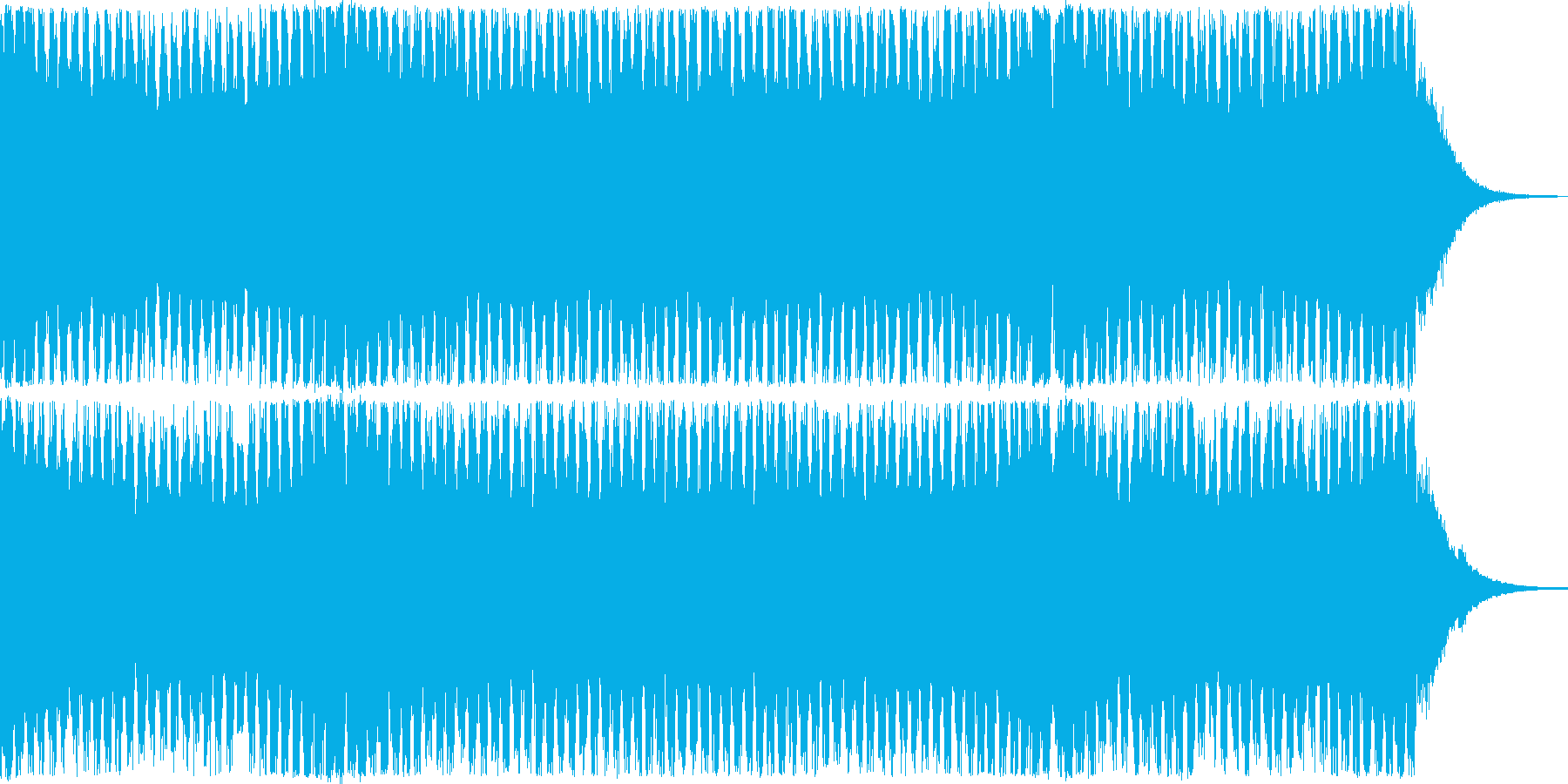 4打ちのトランス系EDMの再生済みの波形