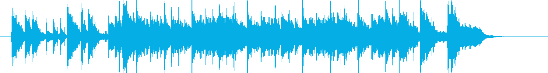 Bright and fashionable synth techno sound's reproduced waveform