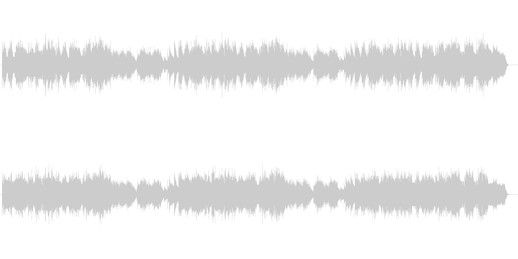 フルートの音色に愁いがある落ち着いた曲の未再生の波形