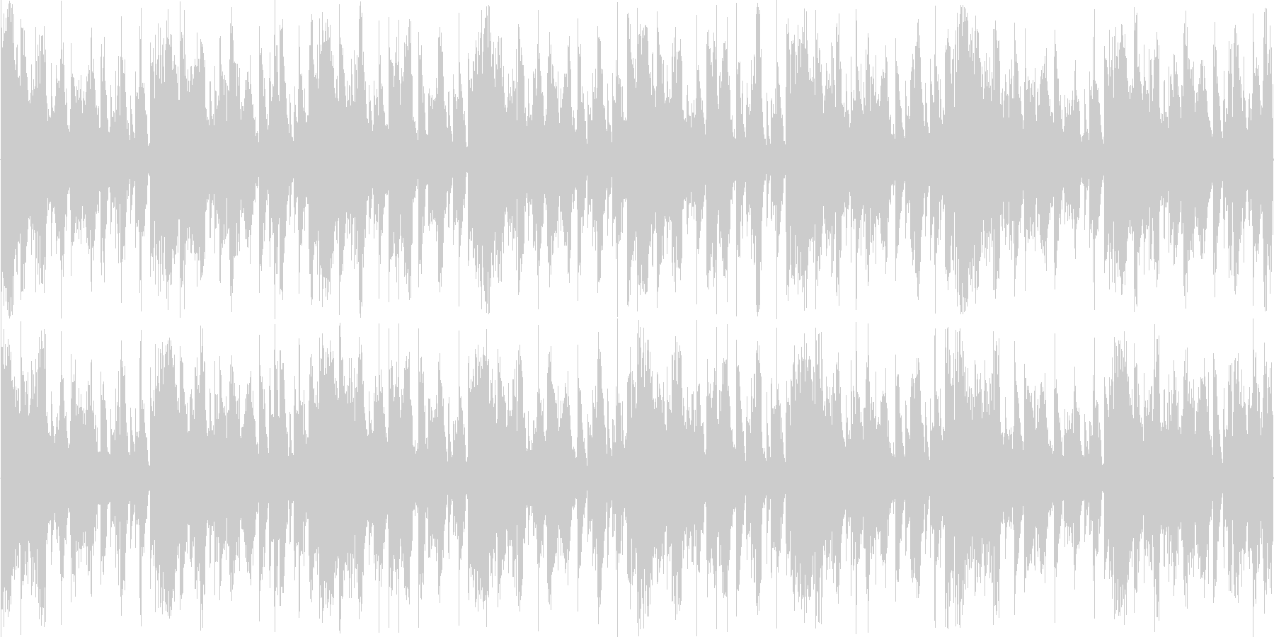 ハウスのリズムを強調した楽曲です。の未再生の波形
