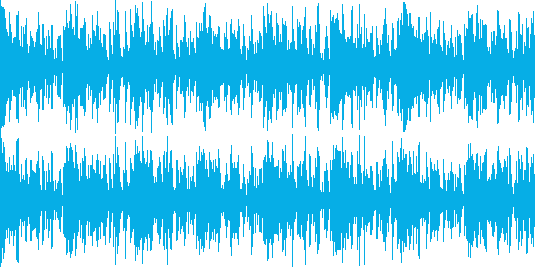 ハウスのリズムを強調した楽曲です。の再生済みの波形