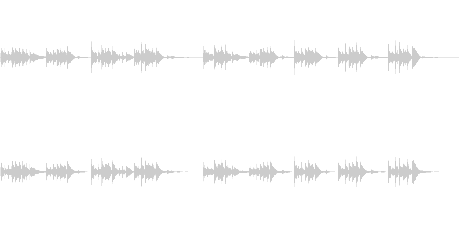 幻想的で静かなケルティックハープの曲ですの未再生の波形