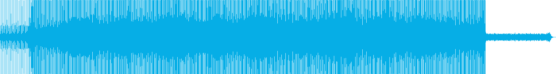 Space-like synth drum pop house system's reproduced waveform