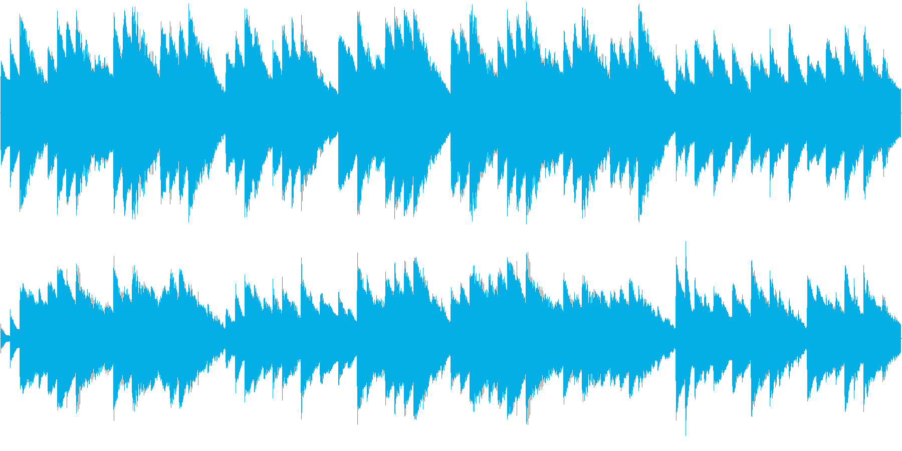 オルゴール曲で、着信音やオルゴールの曲…の再生済みの波形