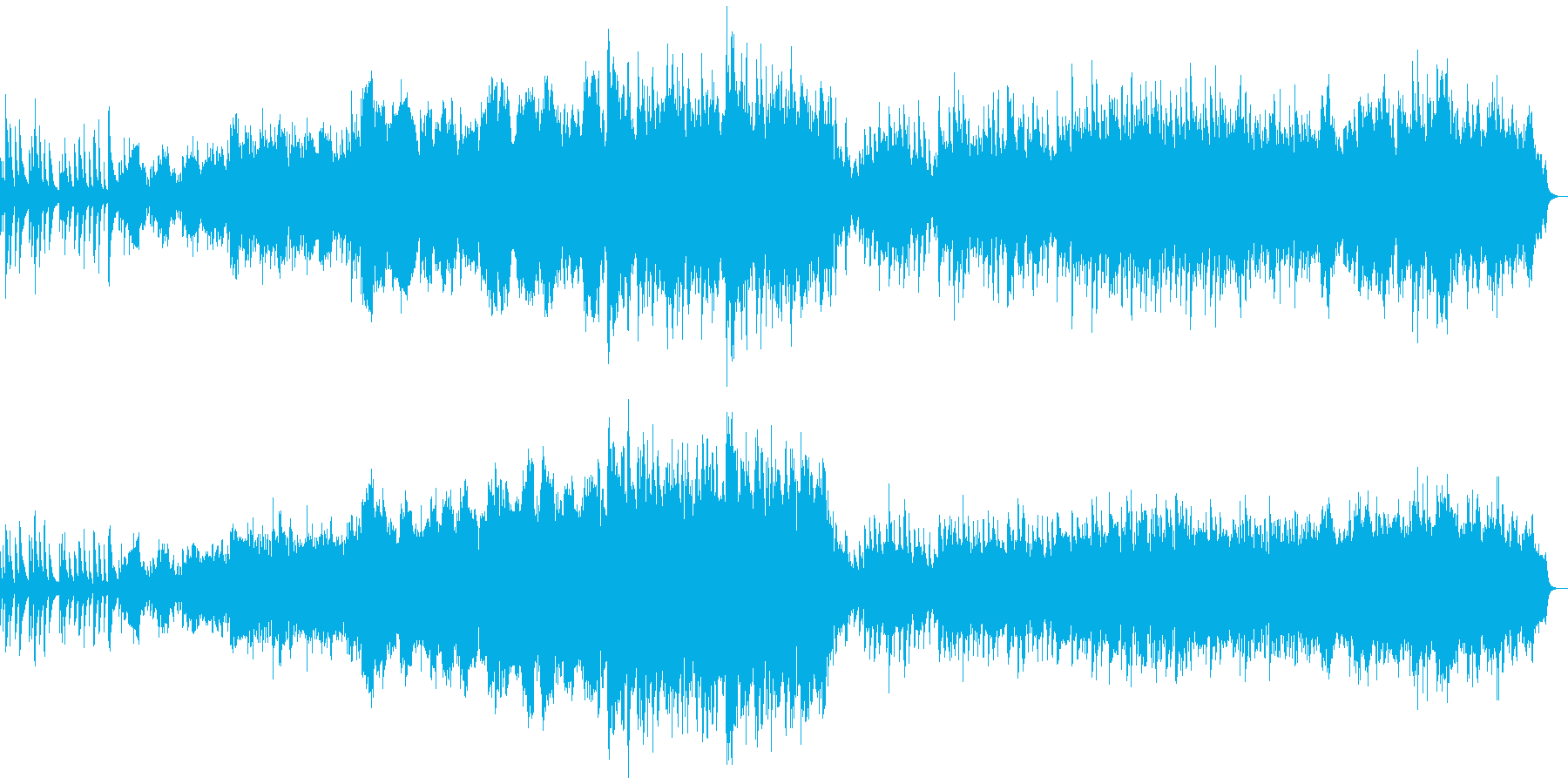 ピアノとオーケストラの柔らか~切ない曲の再生済みの波形