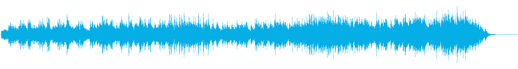 ケレン味のないアコースティック風の曲の再生済みの波形