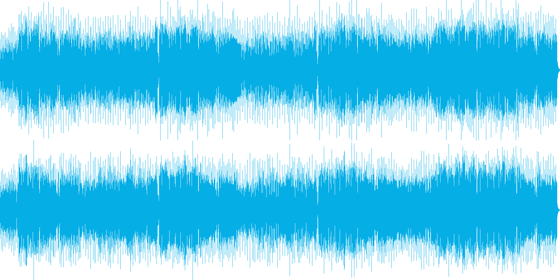 かっこいいテクノpopの再生済みの波形