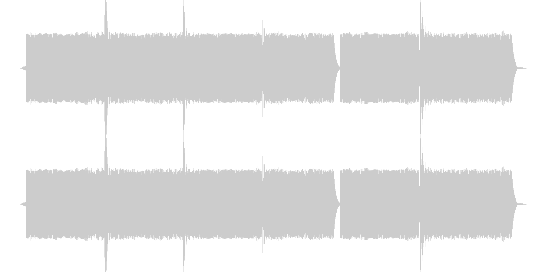 正解の時の効果音の未再生の波形