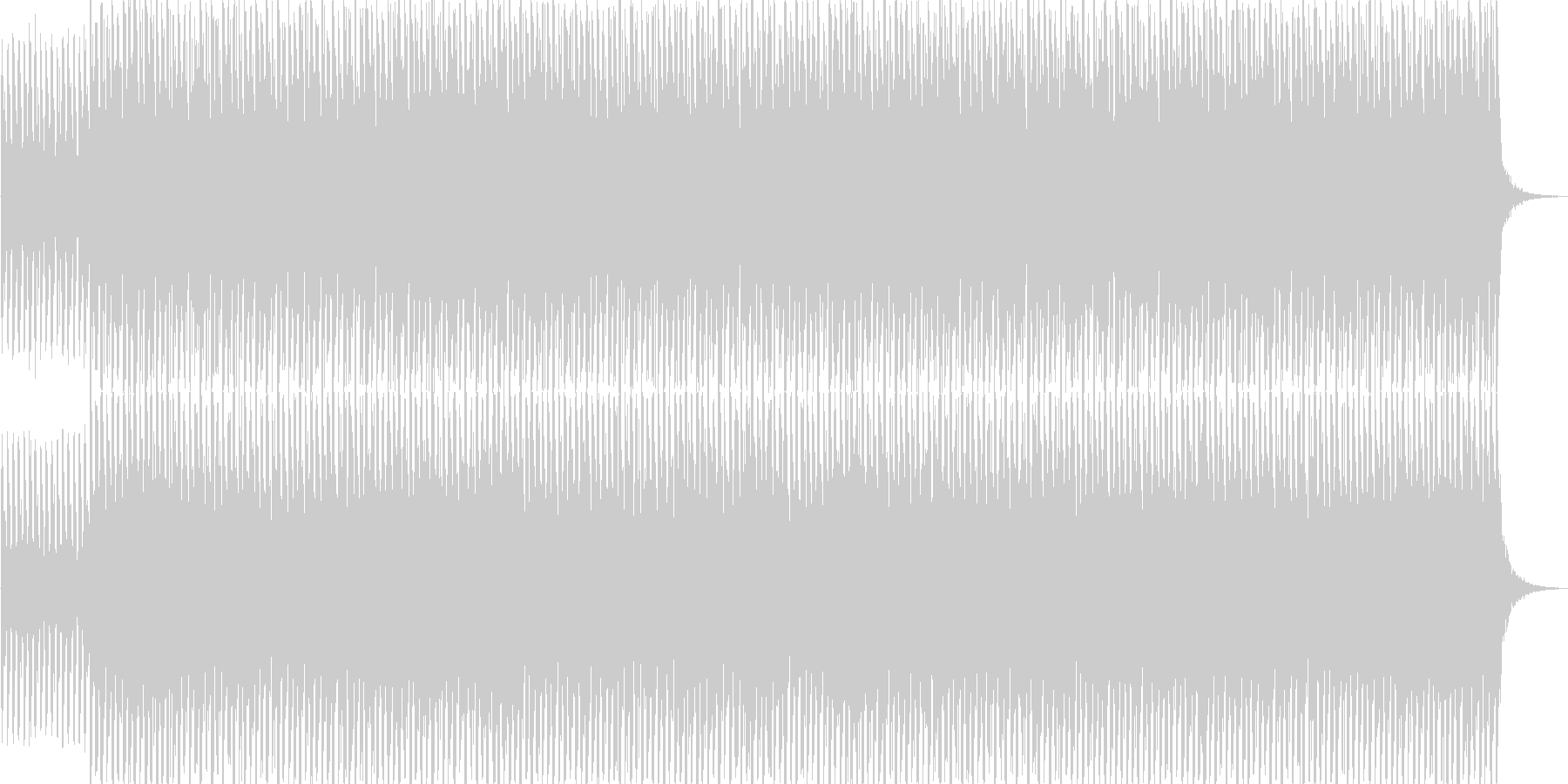 ミニマル系テクノBGMの未再生の波形