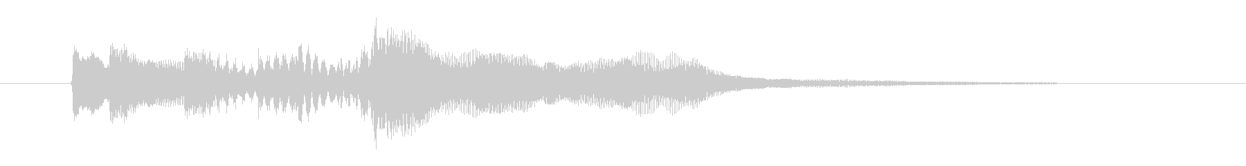 幻想的で落ち着いたリラクゼーション音楽の未再生の波形
