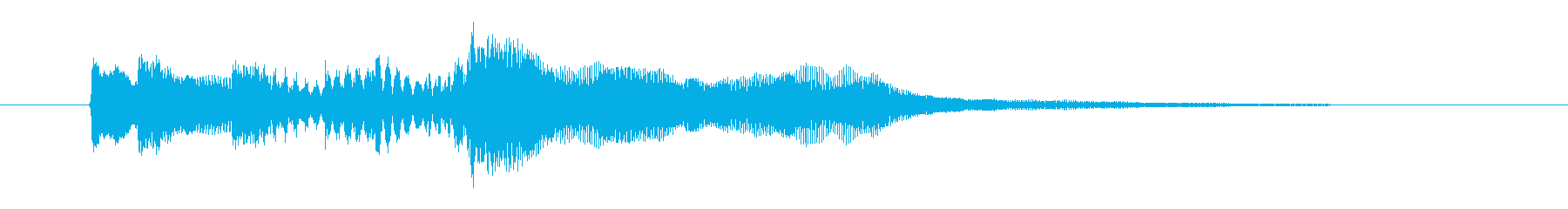 幻想的で落ち着いたリラクゼーション音楽の再生済みの波形