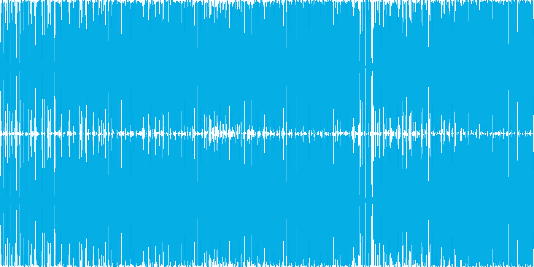 ドラムンベースです明るいですの再生済みの波形