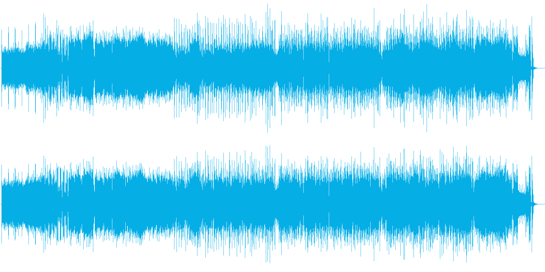 アニメのOP風のキャッチーな曲 レトロ風の再生済みの波形