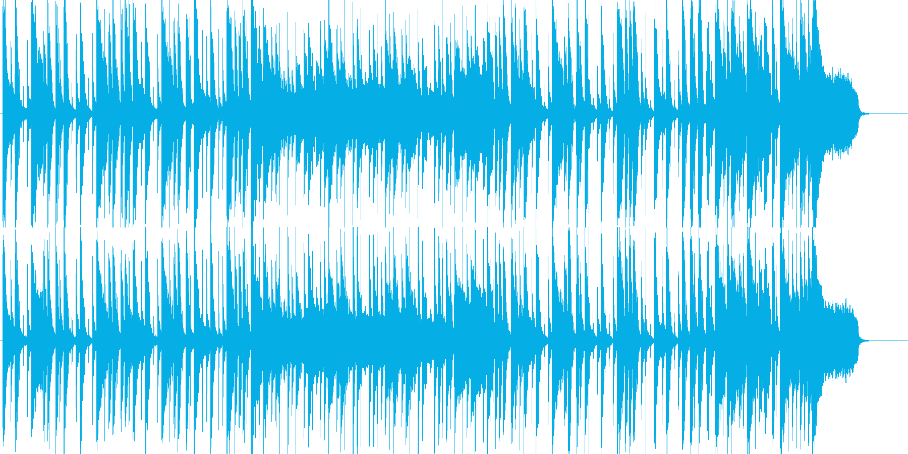 オープニングにぴったりのいきいきポップスの再生済みの波形