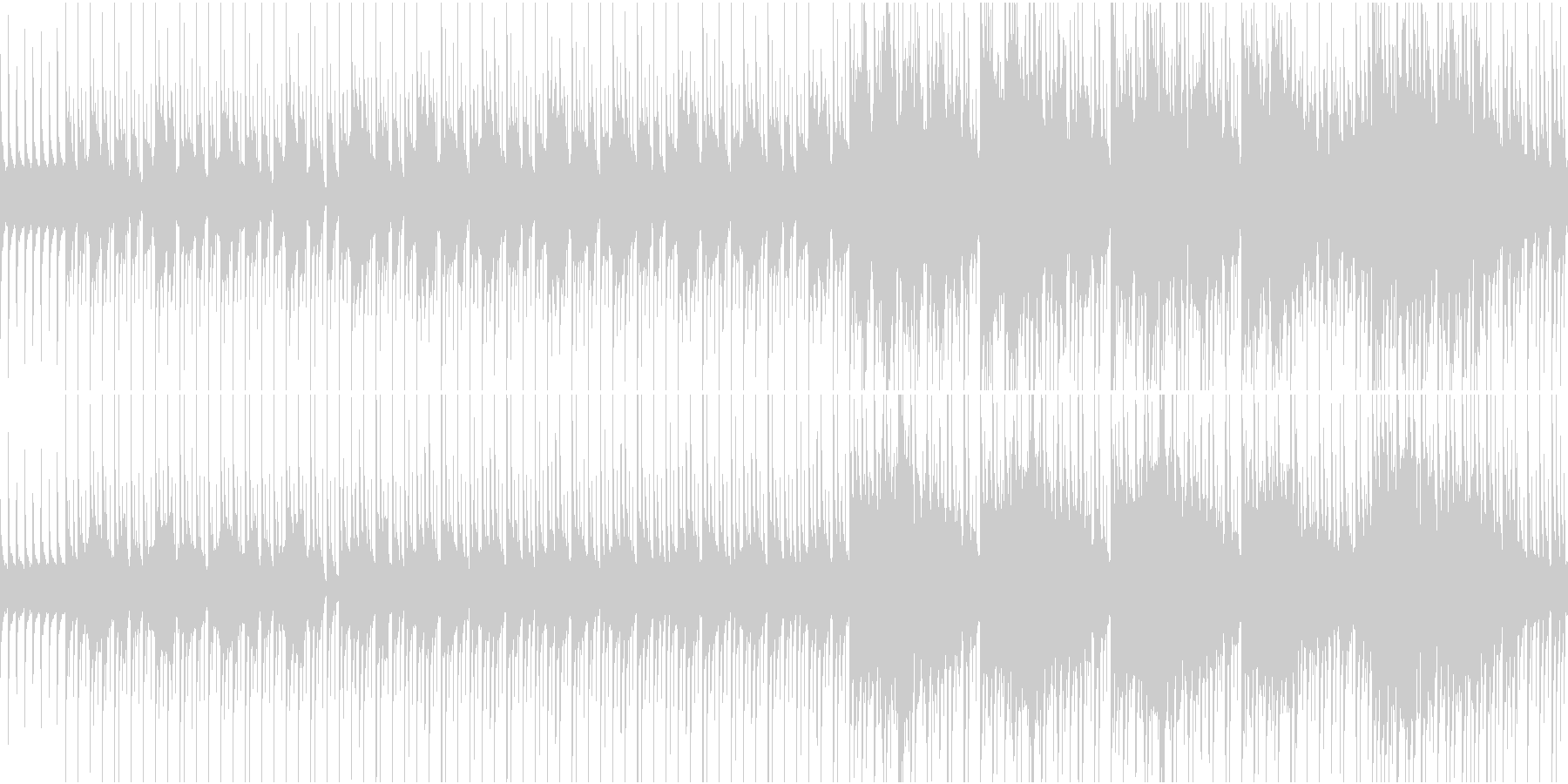 物悲しい雰囲気のスローテンポ和風曲ループの未再生の波形