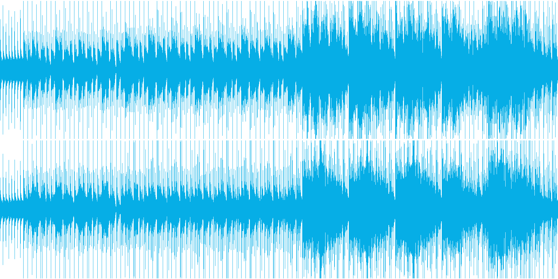 物悲しい雰囲気のスローテンポ和風曲ループの再生済みの波形
