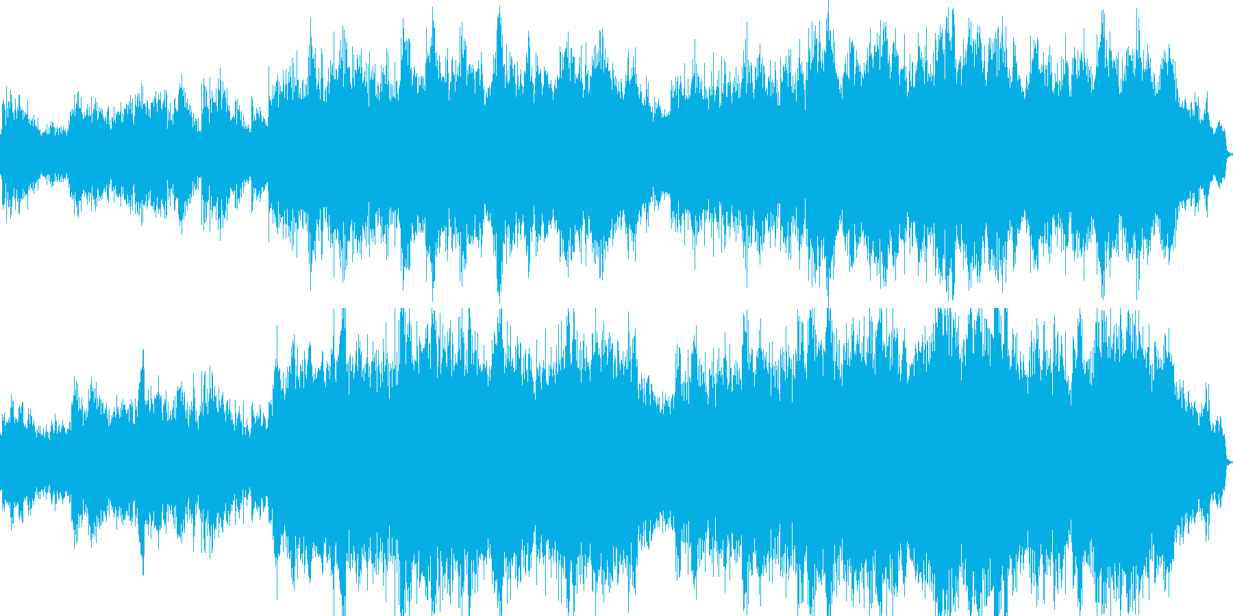日本の音階を使ったヒーリングミュージックの再生済みの波形