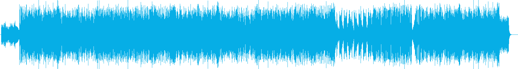 スピードと迫力のシンセ・ギターなどの曲の再生済みの波形