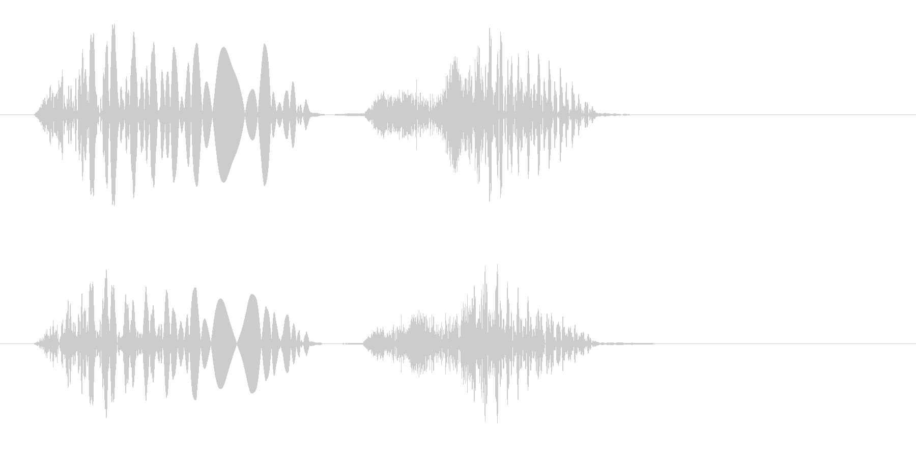 グチョ(何かを踏んだ時や潰れる効果音)の未再生の波形