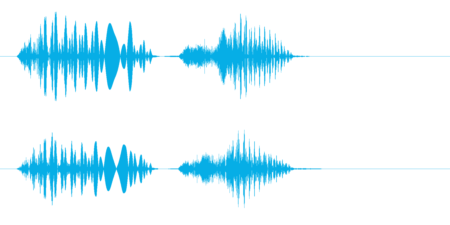 グチョ(何かを踏んだ時や潰れる効果音)の再生済みの波形