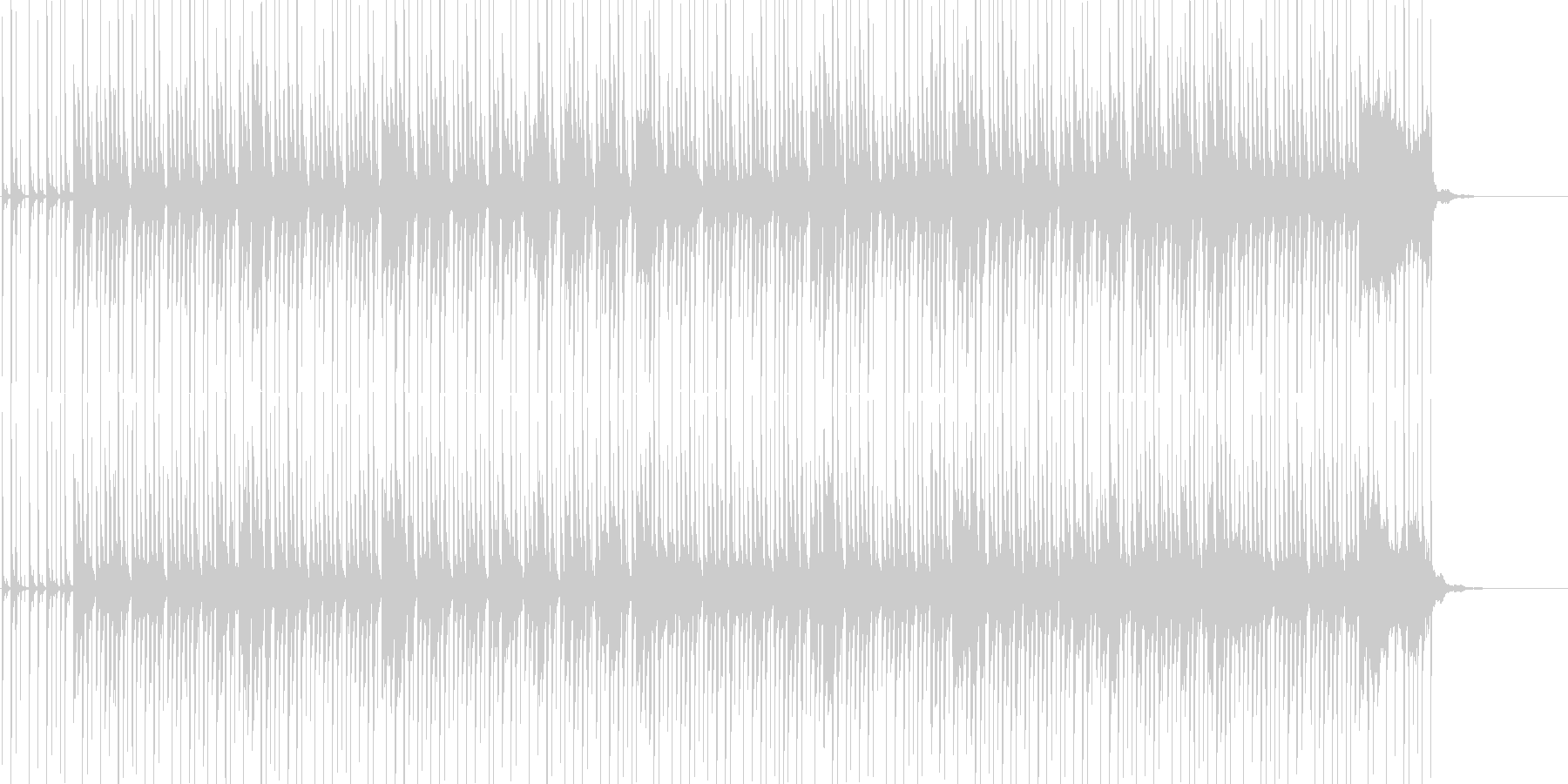 ほのぼのとした雰囲気の日常系ポップスの未再生の波形