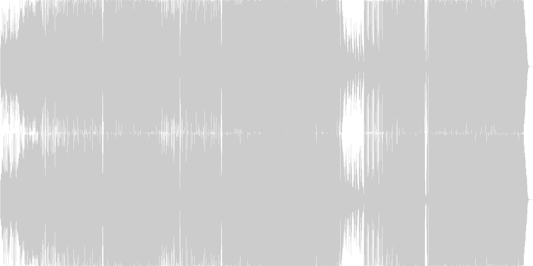 軽快でロックな曲調。疾走感がある。の未再生の波形