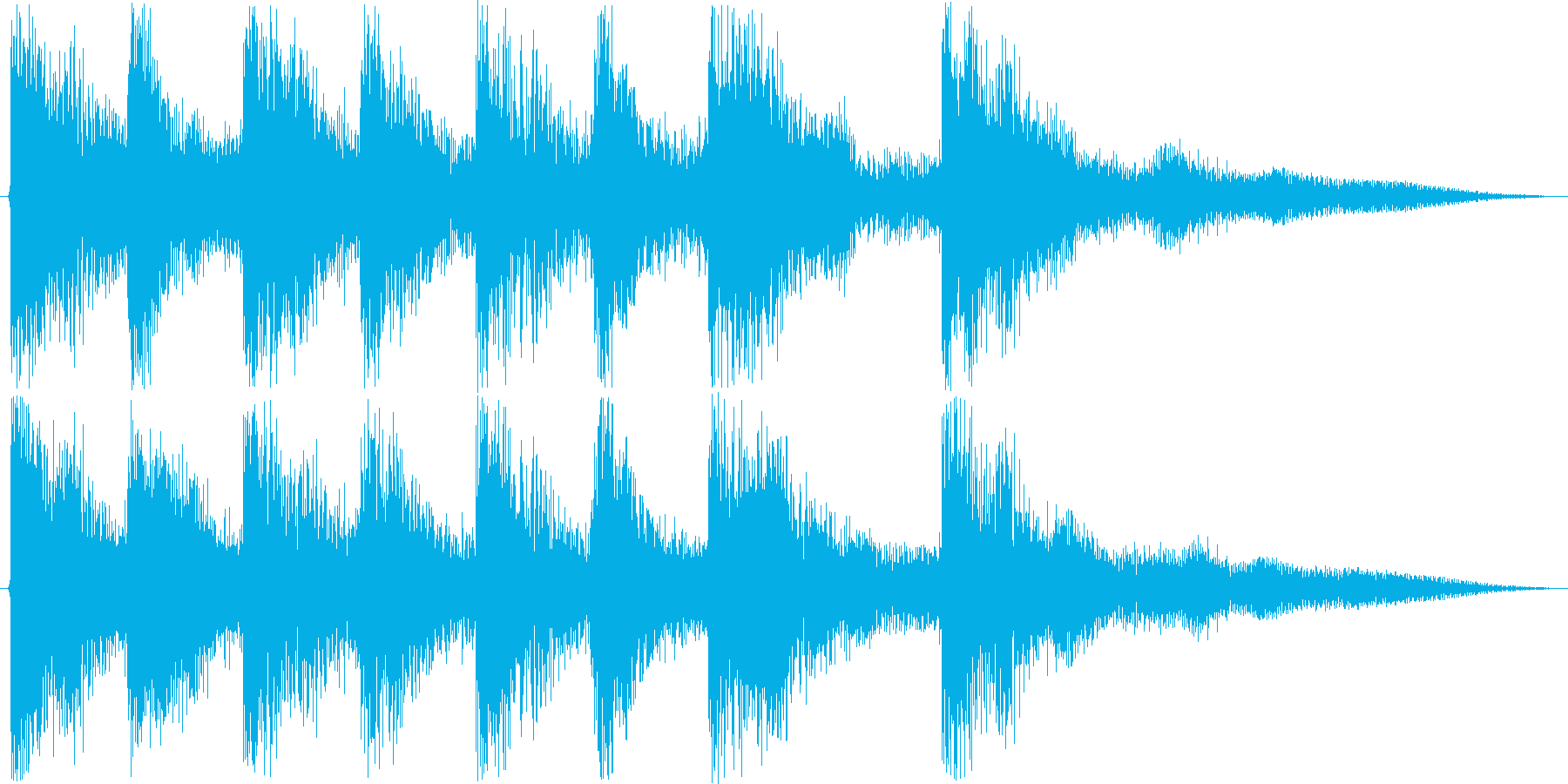 明るく、やわらかな雰囲気の効果音です。の再生済みの波形