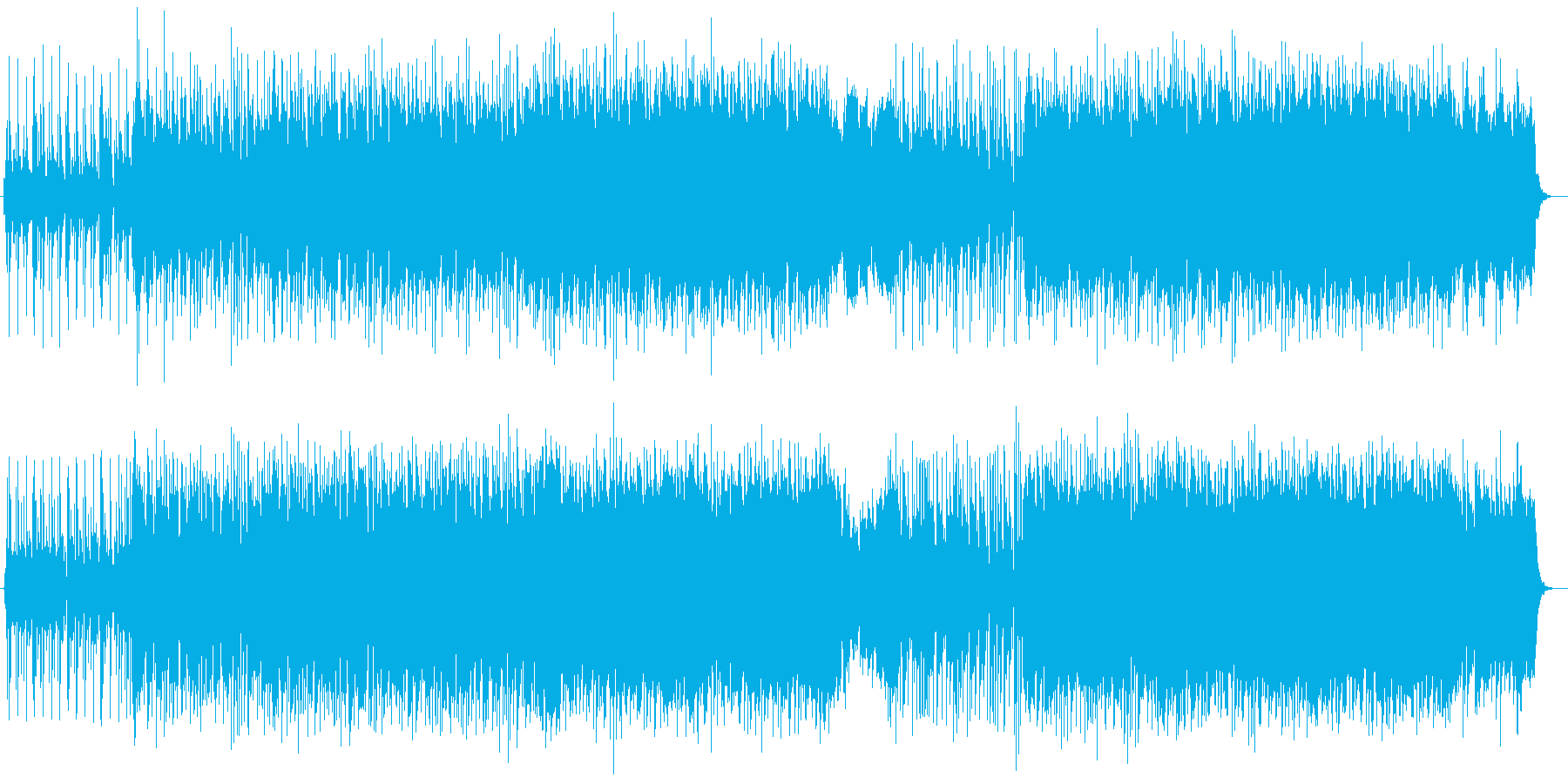 弾ける爽快さのあるミュージックの再生済みの波形