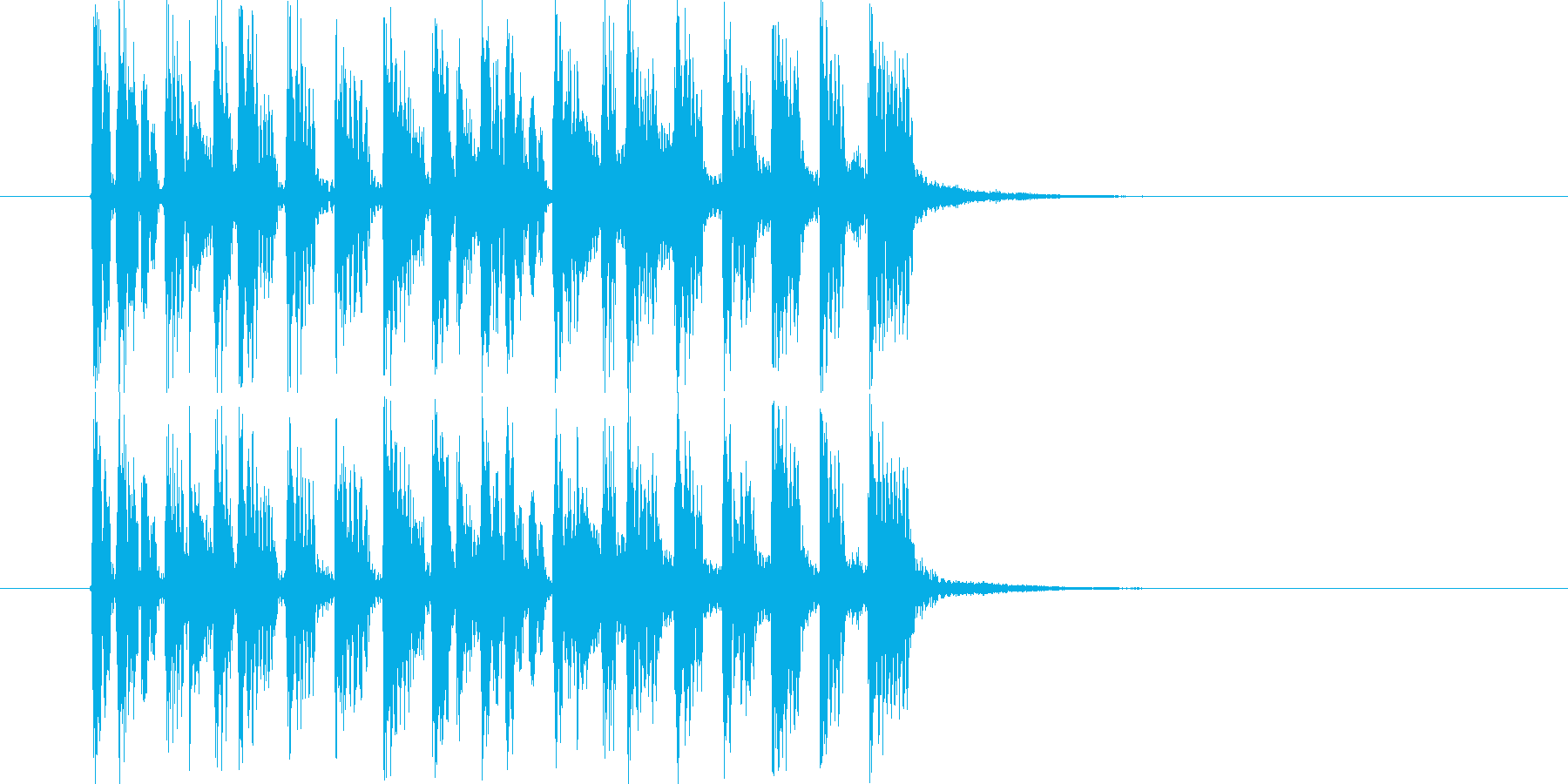 テクノポップスなジングル曲、サウンドロゴの再生済みの波形