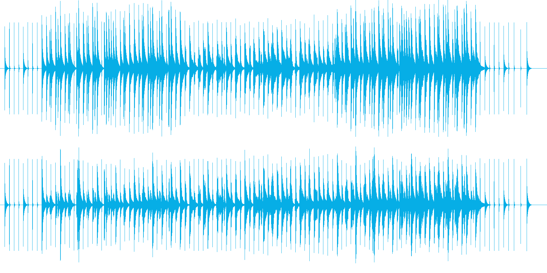 オルゴール楽曲です。大型の色々な楽器が…の再生済みの波形