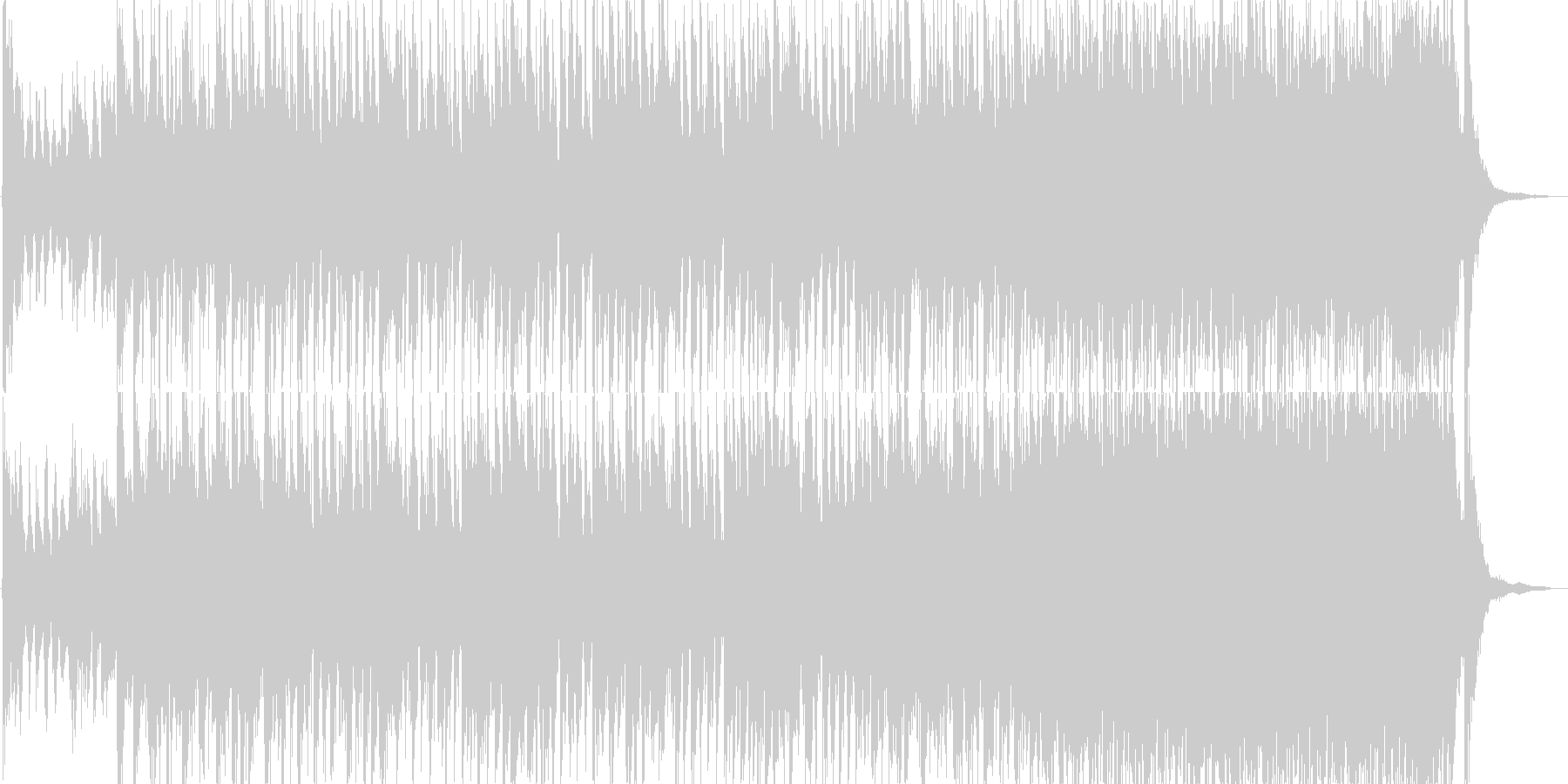 アラビア風の雰囲気のBGM3の未再生の波形