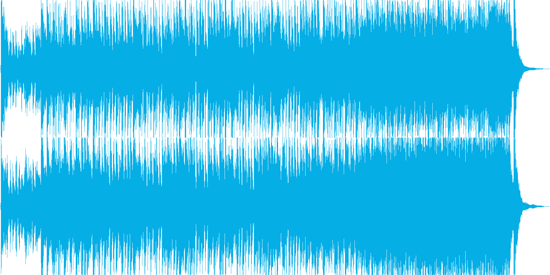 アラビア風の雰囲気のBGM3の再生済みの波形