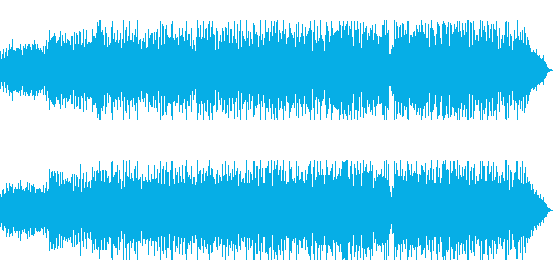 さわやかで広がりのあるストリングス曲の再生済みの波形