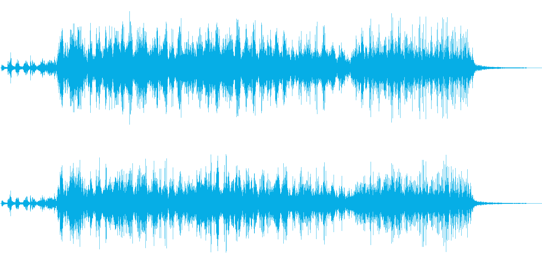 ヒューン(高速で飛んでいく音)の再生済みの波形